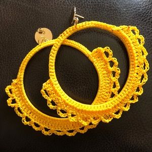 NEW !!! Crochet Hoop Earrings